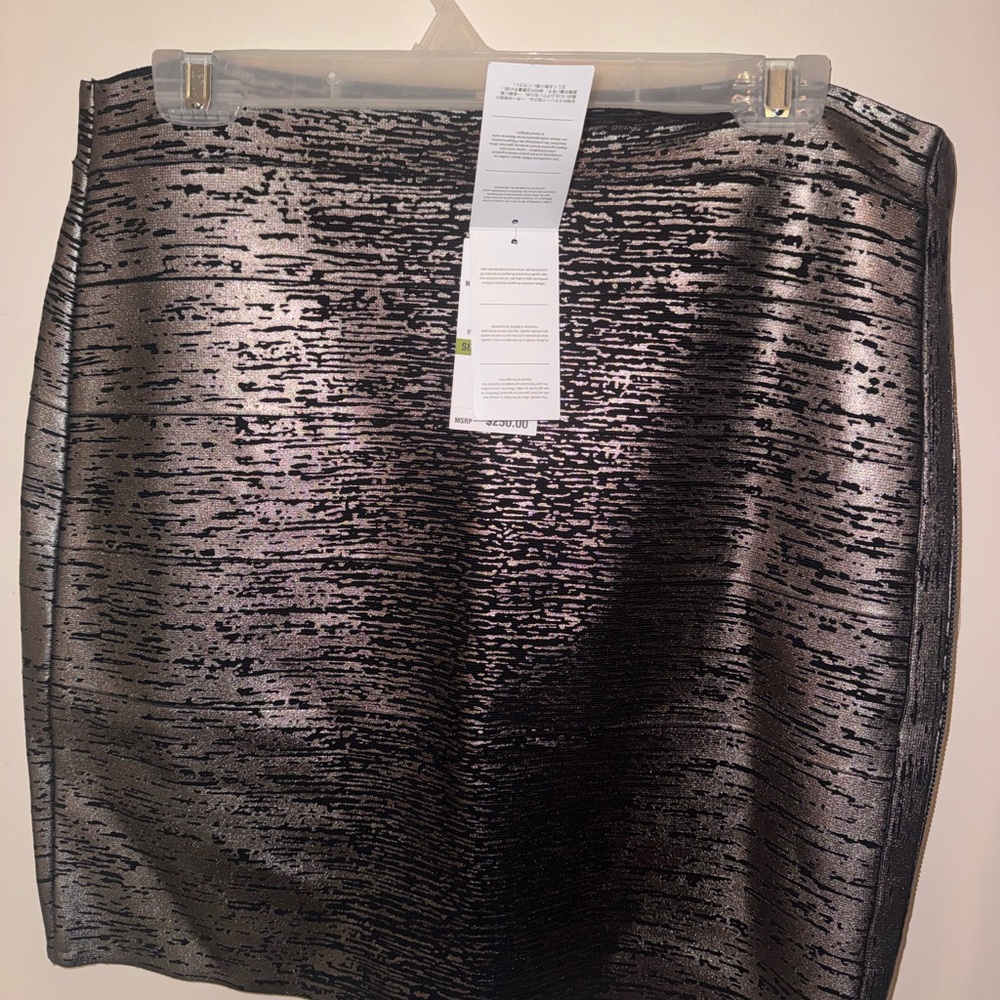 Michael Kors Silver Fashion Basics Bandage Skirt